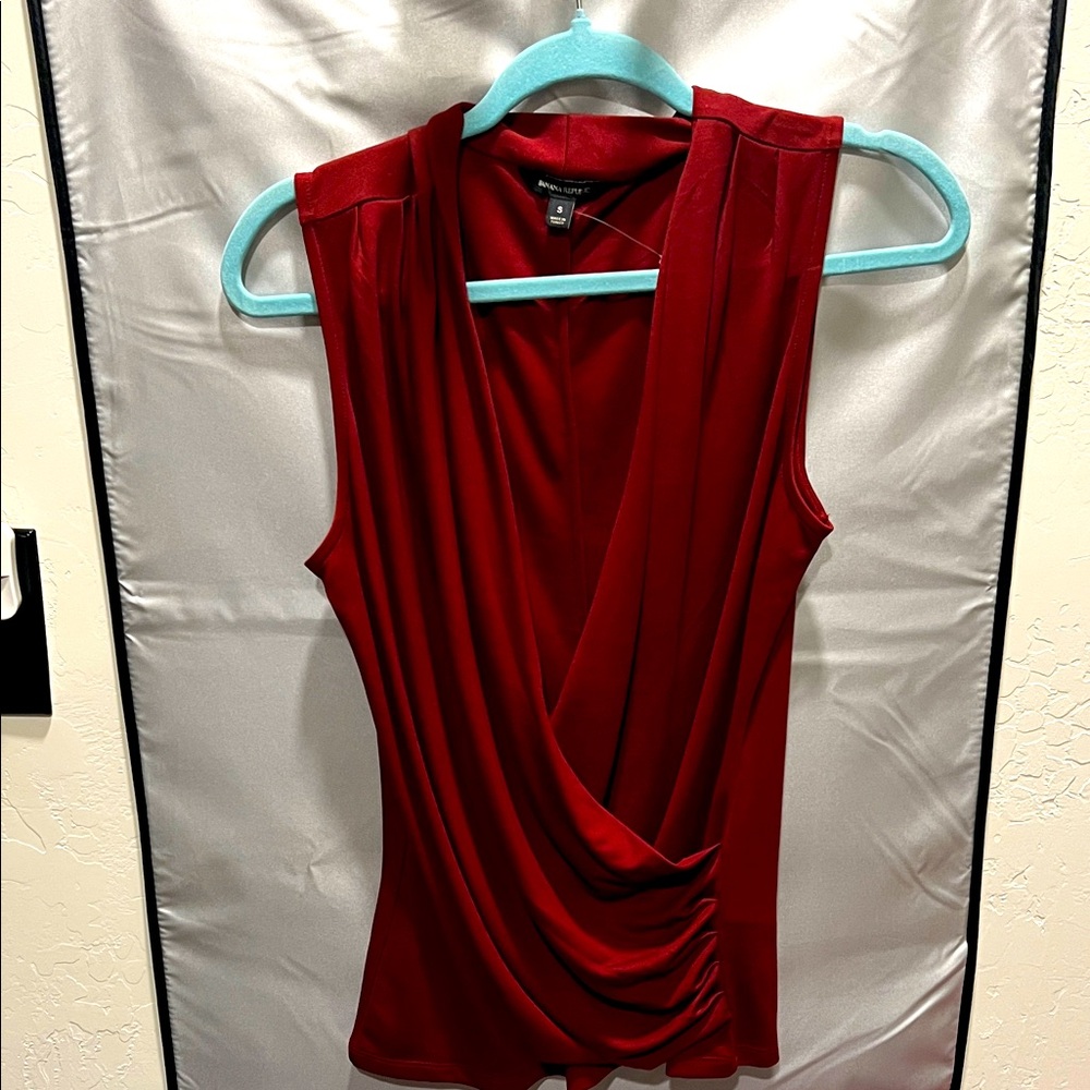 BR  Red Drape Tank Top